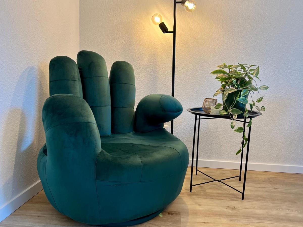 Design Apartment Mit Balkon - Kueche - Netflix Essen Extérieur photo